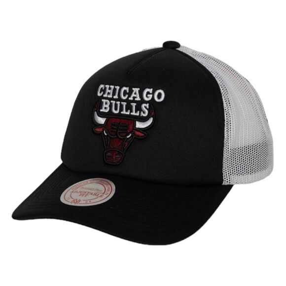 Mitchell & Ness NBA Chicago Bulls Off The Backboard Trucker Snapback Hat - Picture 1 of 8